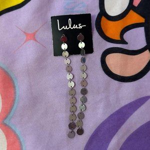 LULUS‎ LONG SPARKLE EARRINGS